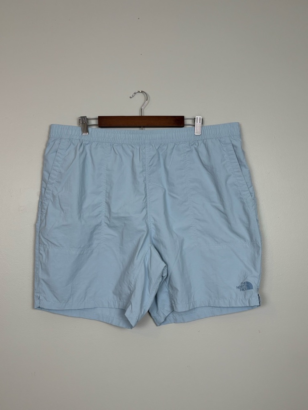 North Face Shorts Men XXL Blue Pull-On Adventure Flashdry Outdoors